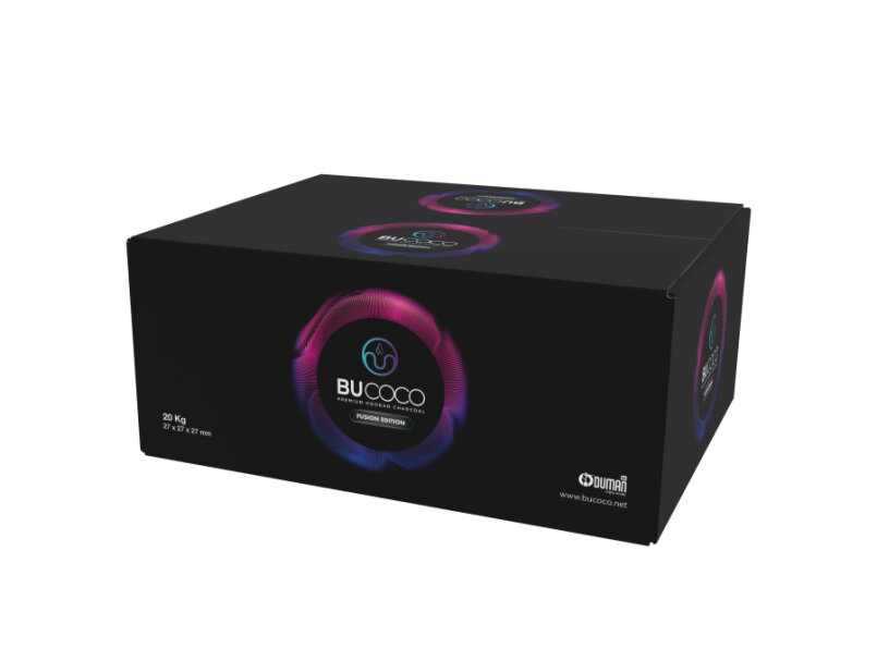 BUCOCO 27MM KÜP NARGİLE KÖMÜRÜ - 20KG - 1