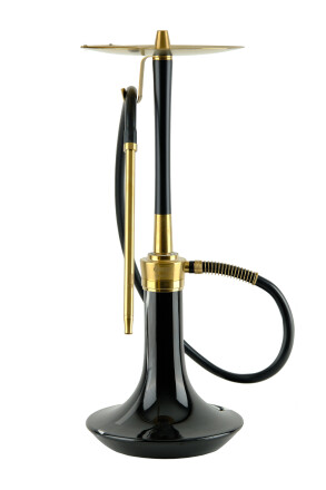 COSMO NARGİLE - GOLD/BLACK GÖVDE - SİYAH CAM