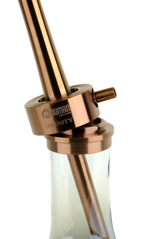 INFINITY NARGİLE - BRONZ CAM-BRONZ GÖVDE - 5