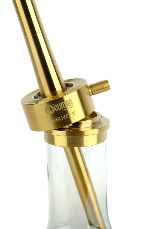 INFINITY NARGİLE - GOLD CAM-GOLD GÖVDE - 5