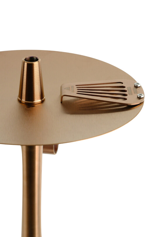 INFINITY NARGİLE - SİYAH CAM-BRONZ GÖVDE - 2