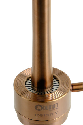 INFINITY NARGİLE - SİYAH CAM-BRONZ GÖVDE - 4