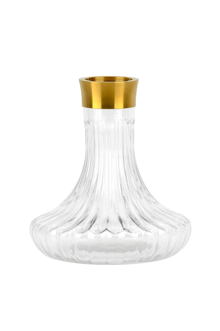 VELOS NARGİLE YEDEK CAMI - ŞEFFAF/GOLD - 1